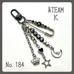 No.184 ビーズキーホルダー　＆TEAM K ケイ