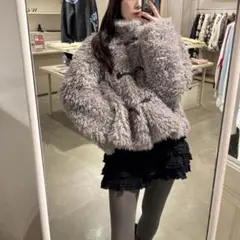 ファーコート もこもこアウター
