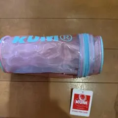 KUM スタンドペンケース クリアピンク