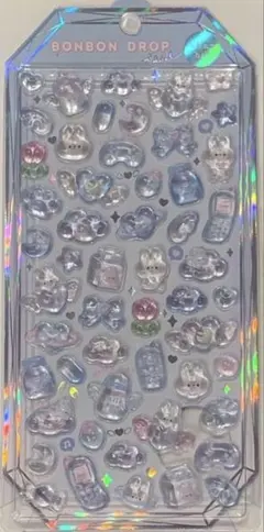 ボンボンドロップシール　sherbet みずいろボンボン