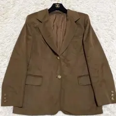 【美品✨】マリナリナルディ カシミヤ混 テーラードジャケット 茶色 4L相当