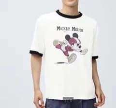 ⭐︎新品！GUグラフィックDisney５分袖Tシャツ/L
