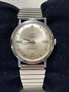 Waltham 手巻き腕時計 シルバー スクエア　ヴィンテージ　稼働品　レア Waltham 手巻き腕時計 シルバー スクエア ヴィンテージ 稼働品