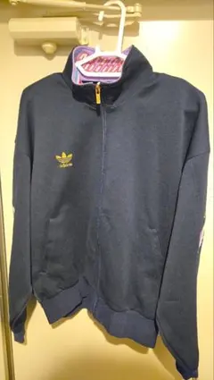 adidas ジップアップジャケット ネイビー