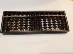 そろばん 27桁 4つ玉レトロ 木製 そろばん 長さ約38.5cm - メルカリ