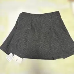 GRL インパン裏地付ツイードフレアミニスカート