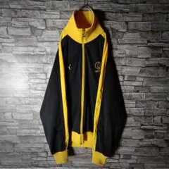 90ｓ☆ヒットユニオンプーマジャージ バイカラー ハイネック 刺繍ロゴ 切替リブ