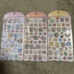 コットンパフィーシール　3種類セット