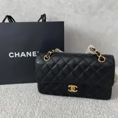 【新品】CHANEL キャビアスキン　キルティング　ショルダーバッグ　ノベルティ