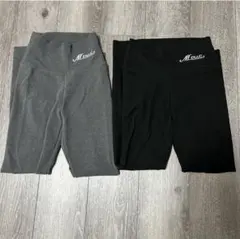 MENAIC レギンス 2枚セット ブラック グレー M