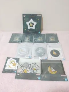 モフサンド 一番くじ 月のうさにゃんのほしあつめ ガラストレイ 缶ケース 他