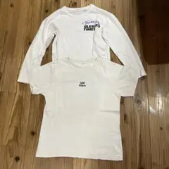 Lee Riders 半袖Tシャツ ＆ノーブランドロンT 2枚セット 150cmのサムネイル
