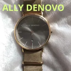 ALLY DENOVO 腕時計 クォーツ 　フェイクレザーのケース付きのサムネイル
