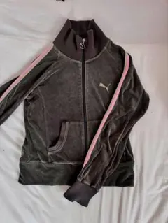PUMA ダークグレー フルジップジャケット
