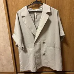 HK WORKS LONDON テーラードジャケット 半袖 グレー Mのサムネイル