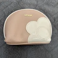 MARY QUANT 花モチーフ ポーチ ベージュ