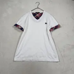 BURBERRY BLACK LABEL ノバチェック切替Tシャツ 2のサムネイル