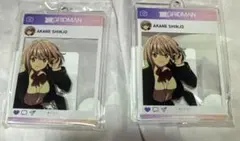 dmmスクラッチ くじ　グリッドマン 新条アカネ　宝多六花　アクキー　2点