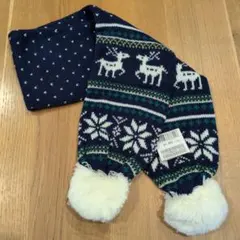 ☆新品　any FAM　かわいいマフラー　ネイビー