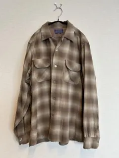 超希少❕60s Pendleton オンブレボードシャツ ブラウン系 FJ - メルカリ