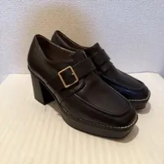 【ORiental TRaffic】ベルトパンプス　25.0cm (ブラック)