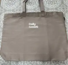 ☆専用です☆デイリーラシット ロゴ コットン エコ トートバッグ 大