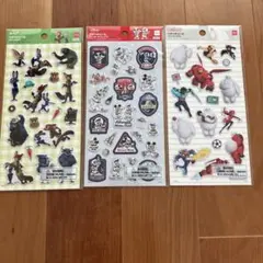 ダイソー　シール　ベイマックス　ズートピア　ミッキー　セリア