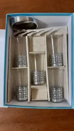 装飾的なグラスセット 5個