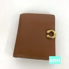 GUCCI グッチ レザー 二つ折り財布 ブラウン レディース ブランド