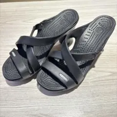 クロックス crocs サイプラス ブラウン ヒールサンダル W6 廃盤 - メルカリ