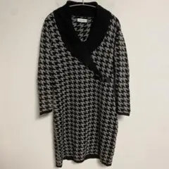 Calvin Klein カルバンクライン ハウンドトゥース ワンピース M