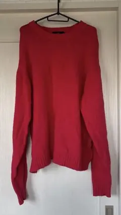 AZUL by moussy ニットセーター 赤 Lサイズ