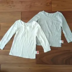 UNIQLO コットンフライスインナー 長袖　110cm 2枚セット