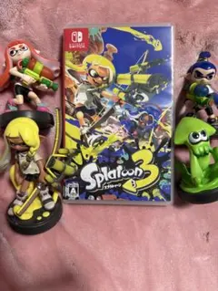 F*ク様 美品★ニンテンドースイッチ★スプラトゥーン3★ソフト★amiibo4体