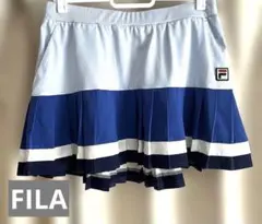 FILA プリーツスカート ネイビー M - メルカリ