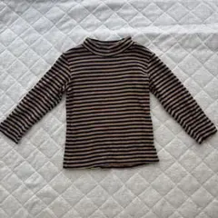 無印良品 ボーダー長袖カットソー 100cm