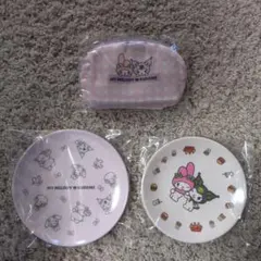 2026 モス福袋 マイメロディ クロミ メラミンプレート　ポーチ