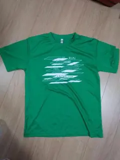 glimmer 緑色 RUNデザイン 陸上用シャツ