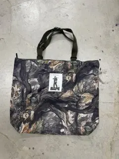 BATHING APE エイプ　トートバック　ナイロン　迷彩　リアルツリーのサムネイル