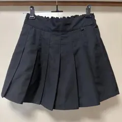 BISKEE プリーツ　ショートパンツ　キュロット　　160 黒