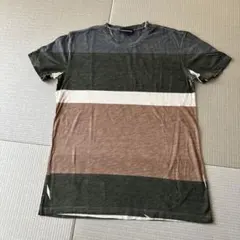 EMPORIO ARMANI マルチカラー ボーダー Tシャツ Mのサムネイル