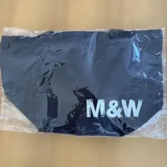 M&W 黒いキャンバストートバッグのサムネイル