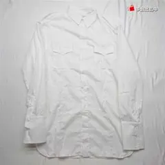 BORAMY VIGUIER コットン100％ ホワイト 長袖シャツ メンズ