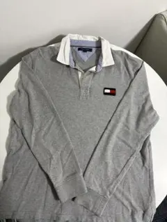 希少✨Tommy Hilfiger グレー ポロシャツ(長袖)
