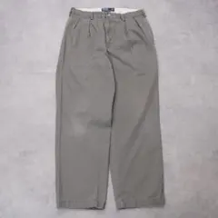 ポロバイ ラルフローレン W34 ポロチノ 90s グレー ボトム 14900