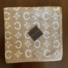 CELINE ベージュ マカダム　タオルハンカチ未使用品