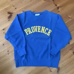 SIMPLICITE シンプルシテェ 長袖スウェットロゴスウェット ブルー