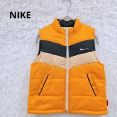 NIKE　ナイキ　中綿ベスト　リバーシブル　ダウンベスト風　ロゴ刺繍　レトロ