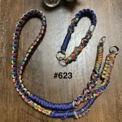 SALE【#623】3wayレインボー・ネイビースマホショルダーストラップ