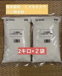 熊本製粉 ミズホチカラ パン用米粉 2kg×2袋のサムネイル